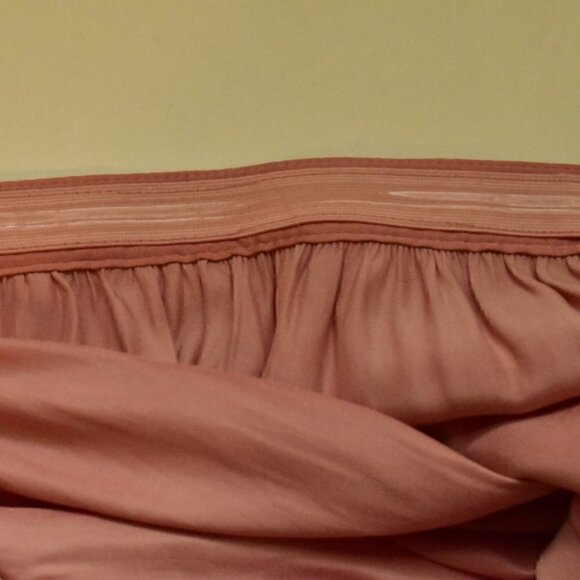 J. Crew Square Neck Pink Satin Smocked Blouse Top Size S - Picture 6 of 12